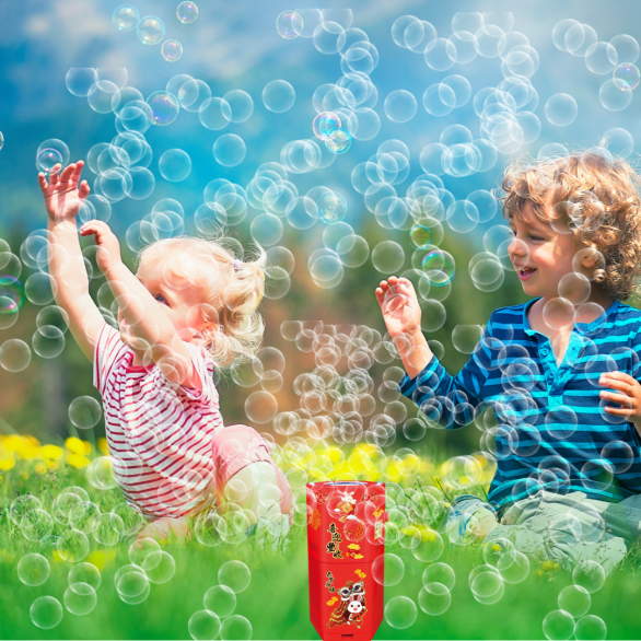 Automatic Fireworks Bubble Machine With Flash Lights