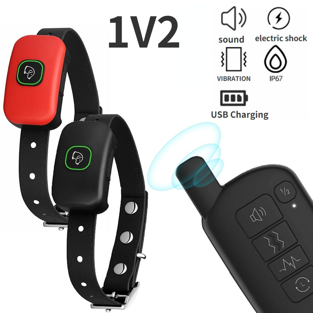 Pet Dog Anti Barking Device USB Electric Ultrasonic Dogs Training Collar
