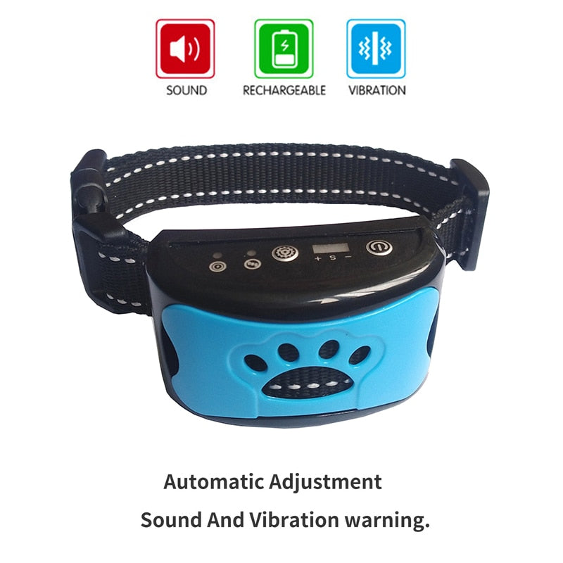 Pet Dog Anti Barking Device USB Electric Ultrasonic Dogs Training Collar
