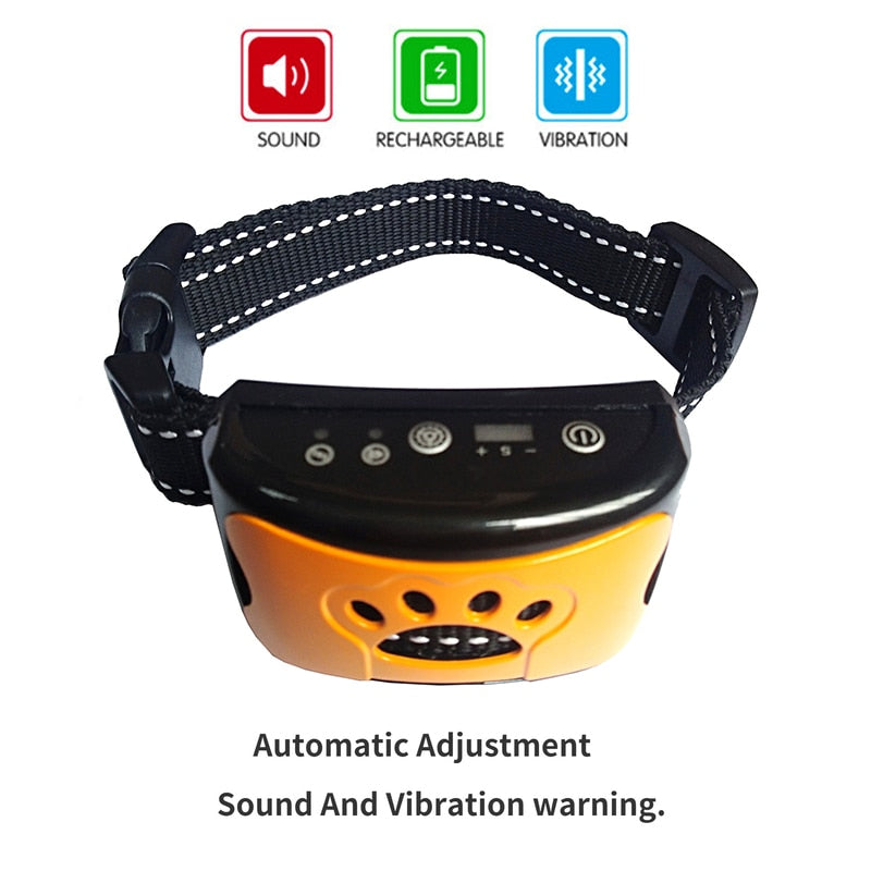 Pet Dog Anti Barking Device USB Electric Ultrasonic Dogs Training Collar
