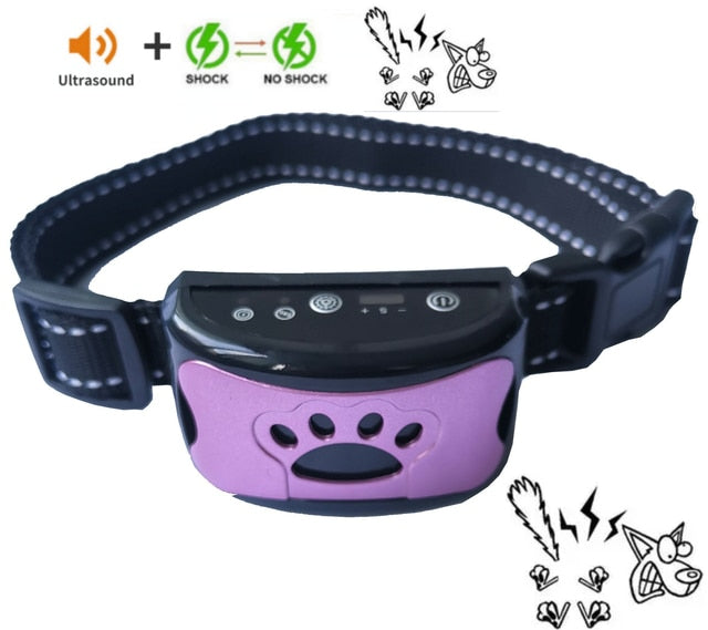 Pet Dog Anti Barking Device USB Electric Ultrasonic Dogs Training Collar