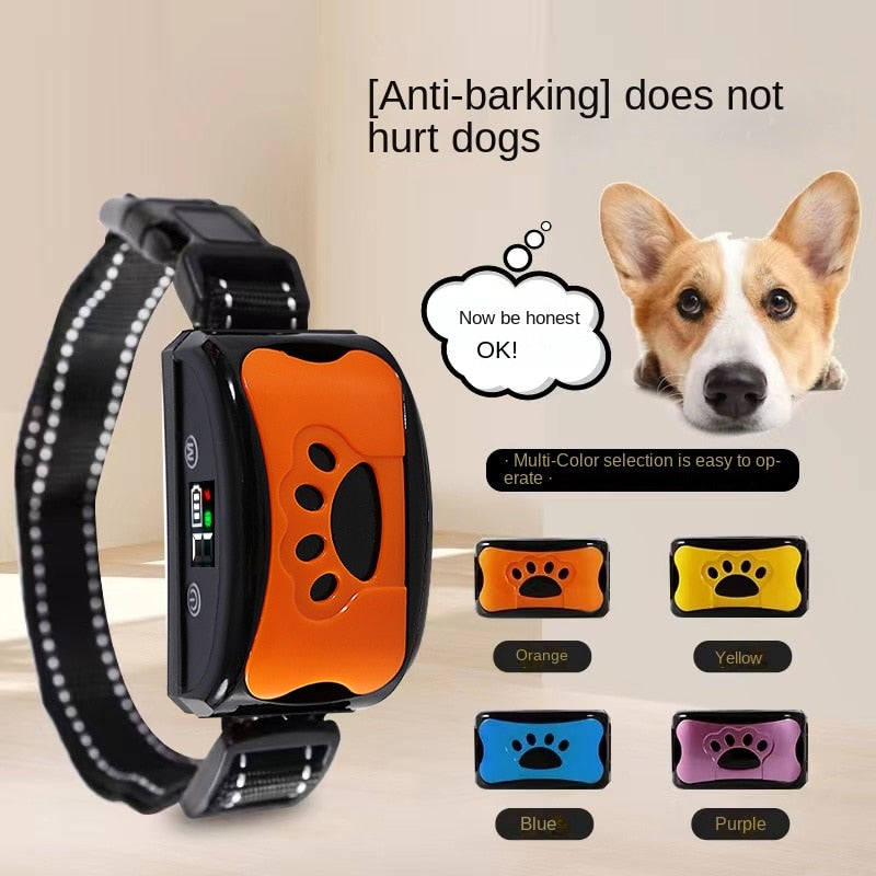 Pet Dog Anti Barking Device USB Electric Ultrasonic Dogs Training Collar