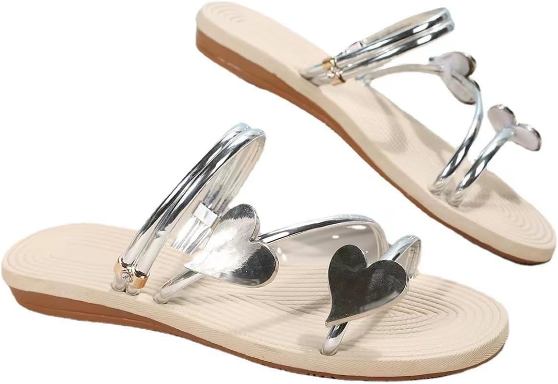 Sparkly Heart Chic Sandals