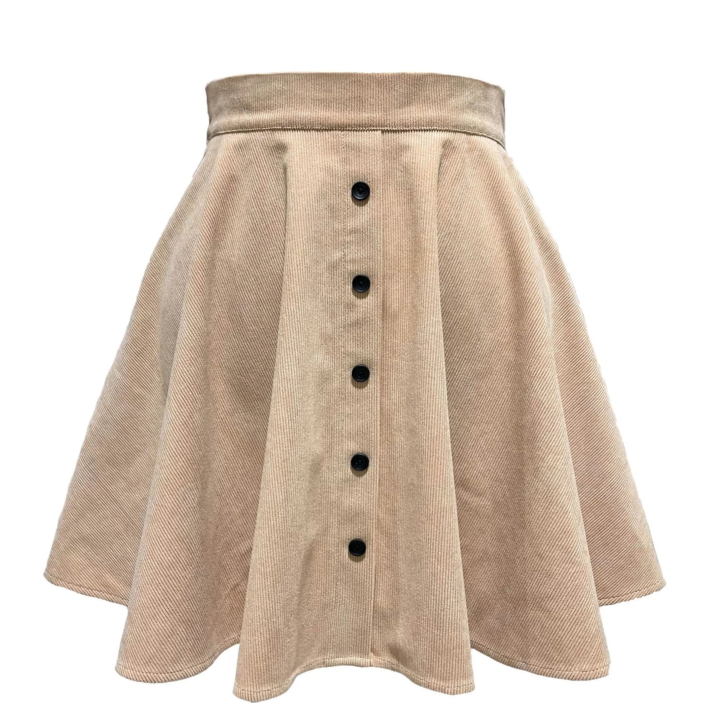 High-Waist Corduroy Skirt