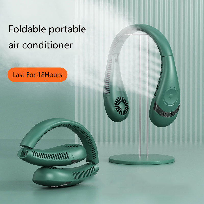 Portable 5000mAh Hanging Neck Fan