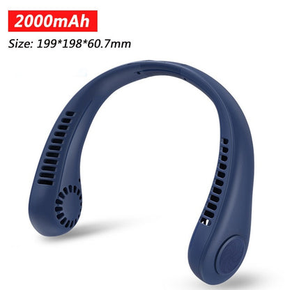 Portable 5000mAh Hanging Neck Fan