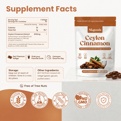 True Ceylon Cinnamon Daily Softgels