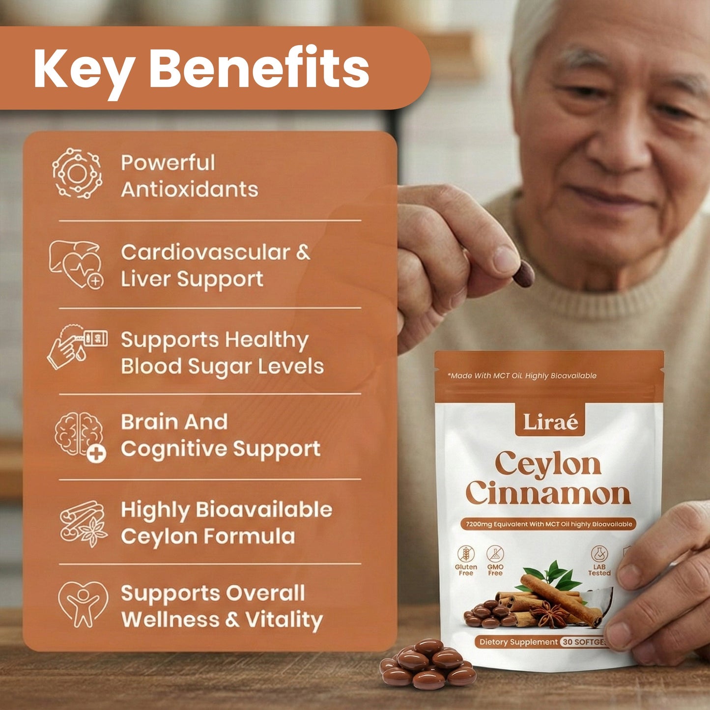 True Ceylon Cinnamon Daily Softgels