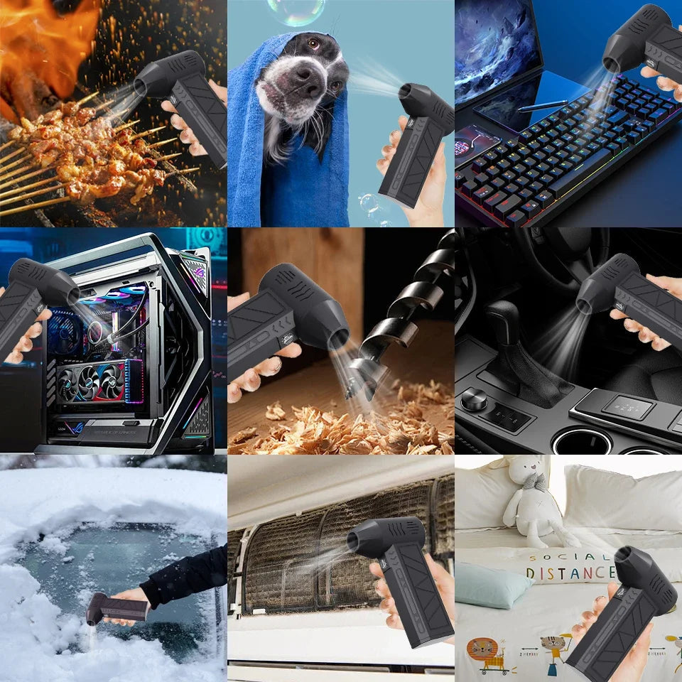 SnowBurst Portable LED Snow Blower