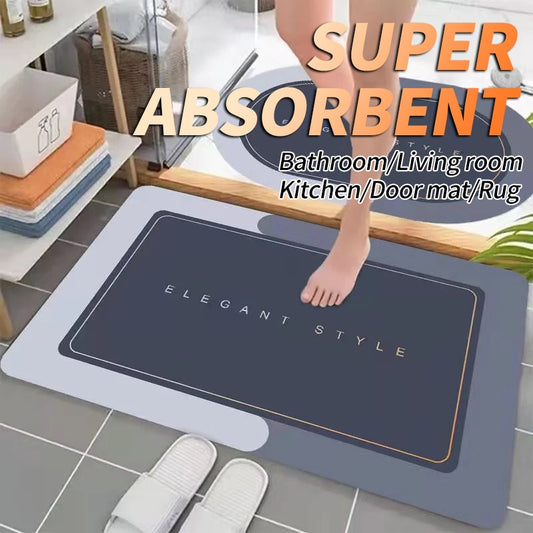 Super Absorbent non-slip Floor Mat Kitchen Bathroom Mat